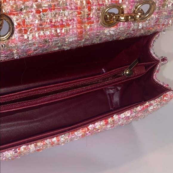Pink Tweed Crossbody Bag - Picture 12 of 16